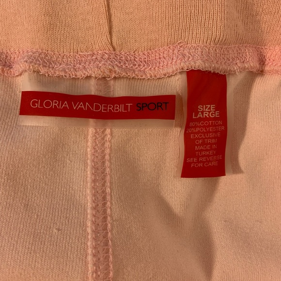 NWT Gloria Vanderbilt Sport Peach Terry Top and Pants - Picture 10 of 12